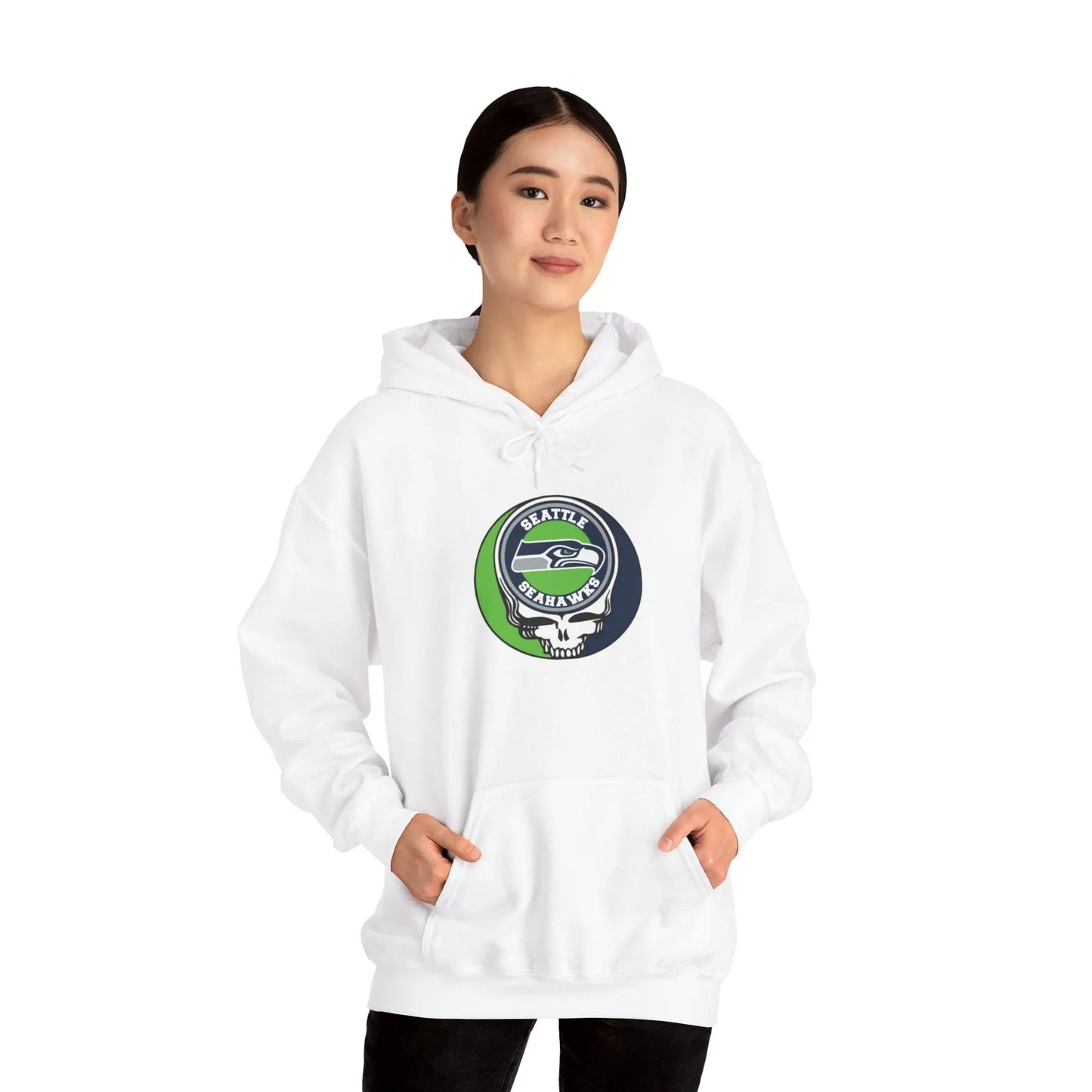 Seattle Seahawks Grateful Dead Hooded Sweatshirt The Gridiron Collection