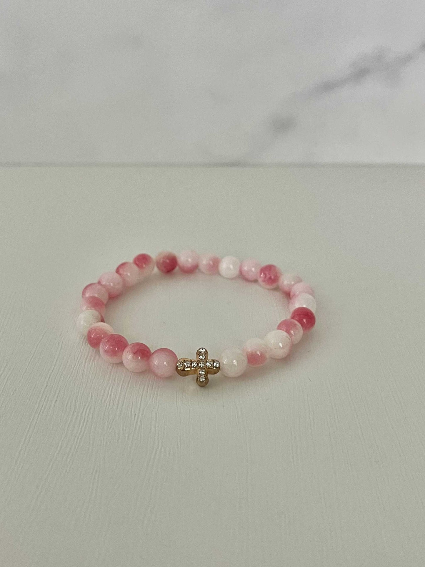 Faith-Inspired Cross Bead Bracelet Collection Jewelry