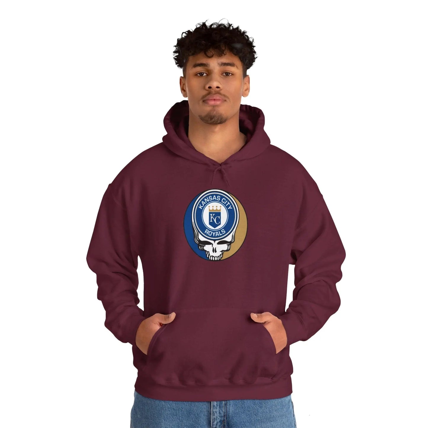 Kansas City Baseball Edition Heavy Blend Hoodie Unisex The Ballpark Collection Grateful Dead