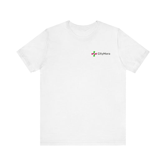 Casual Unisex Tee - 'CityMora' Motivational Short Sleeve Shirt