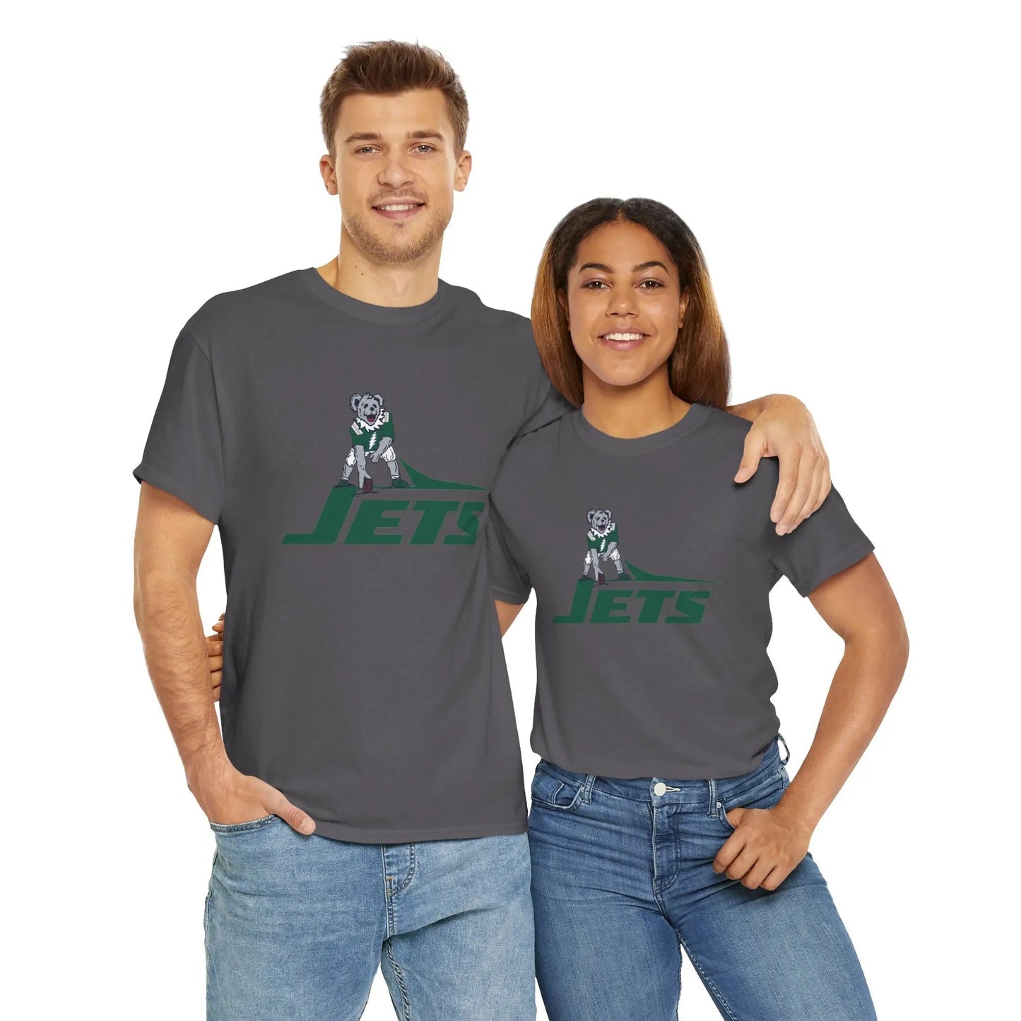 New York Jets Dancing Bear Grateful Dead T-Shirt The Gridiron Collection