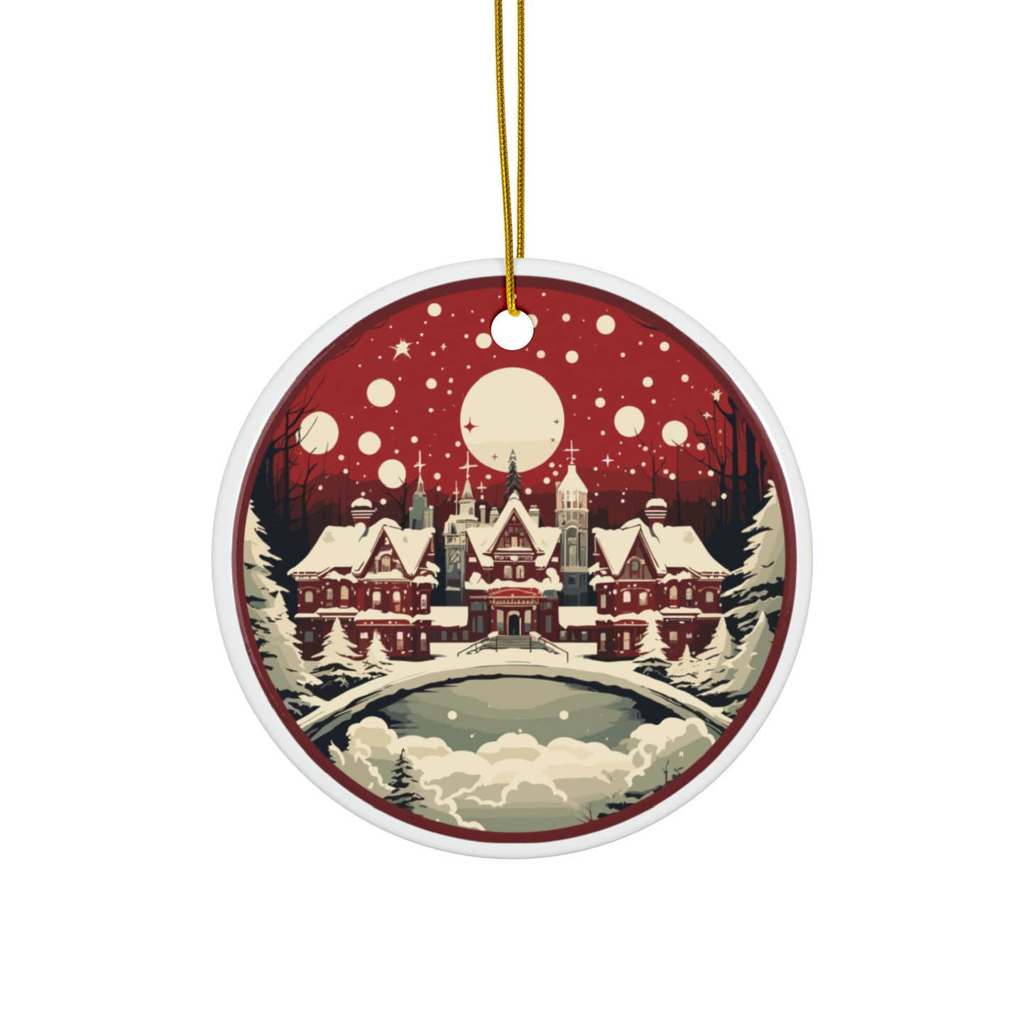 Christmas Ceramic Ornaments (1pc, 3pcs, 5pcs, 10pcs)