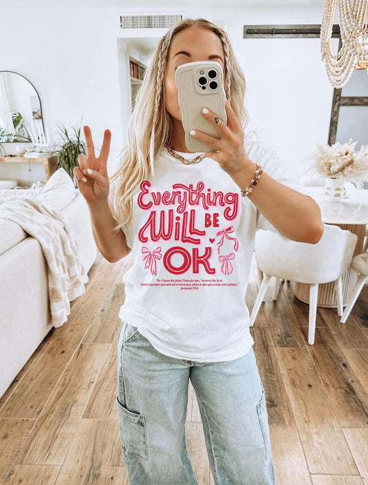 Everything will be okay tee or sweatshirt Gunpowder and Lace Boutique Nac