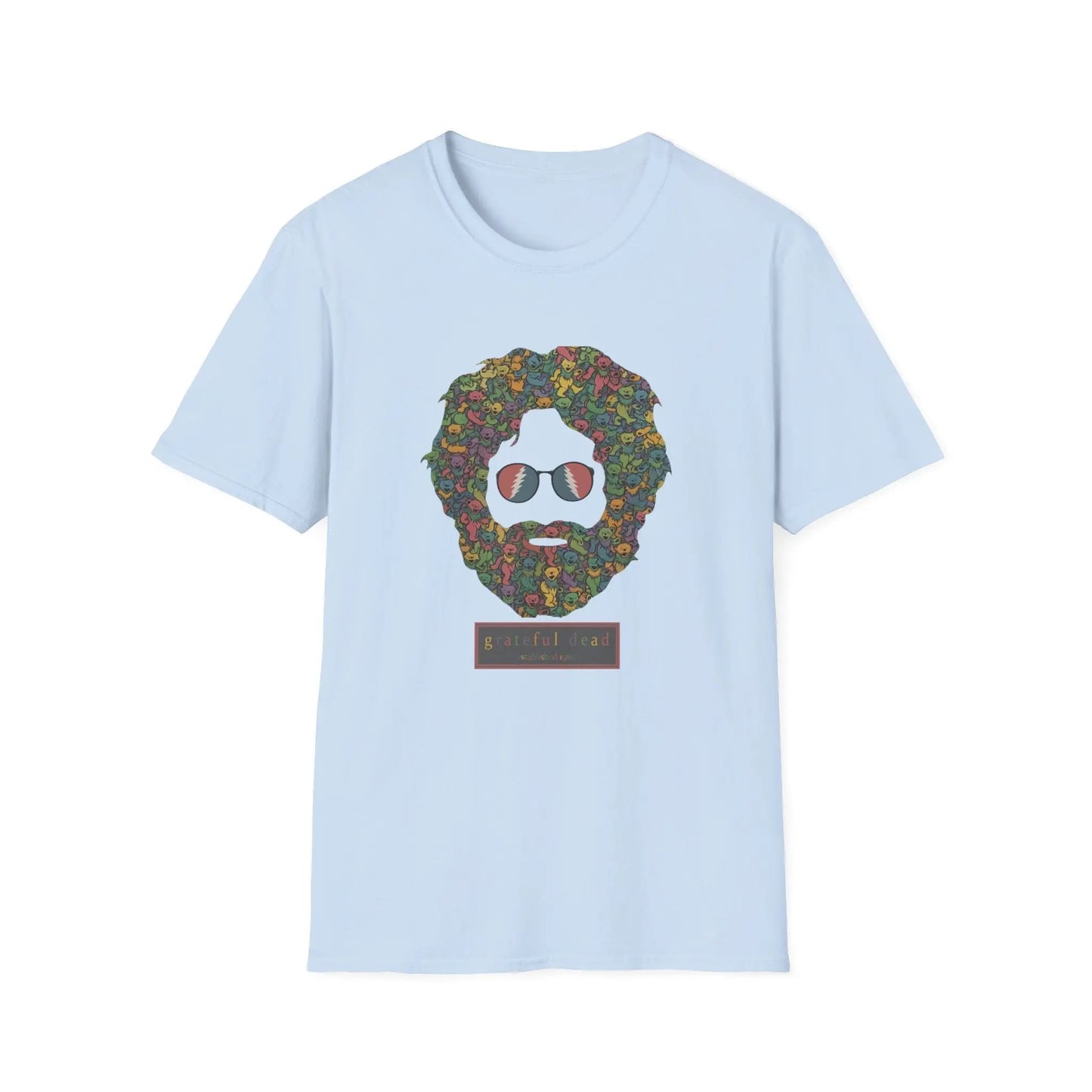 Jerry Garcia Dancing Bears Face Soft TShirt Vineyard Collection Grateful Dead