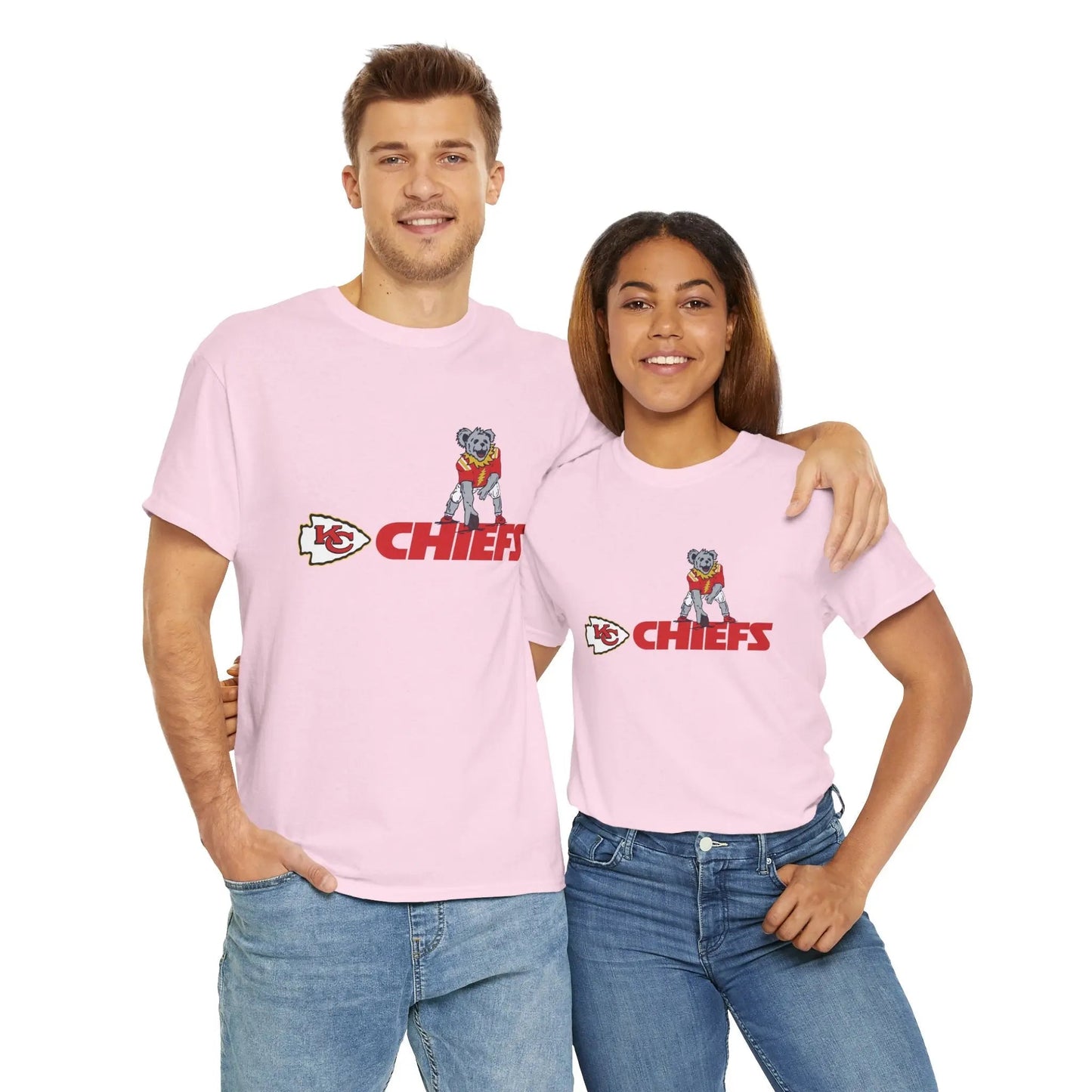 Kansas City Chiefs Dancing Bear Grateful Dead T-Shirt The Gridiron Collection