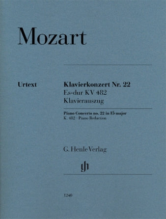 Piano Concerto No. 22 in E-flat K. 482 Softcover Music Folio Henle