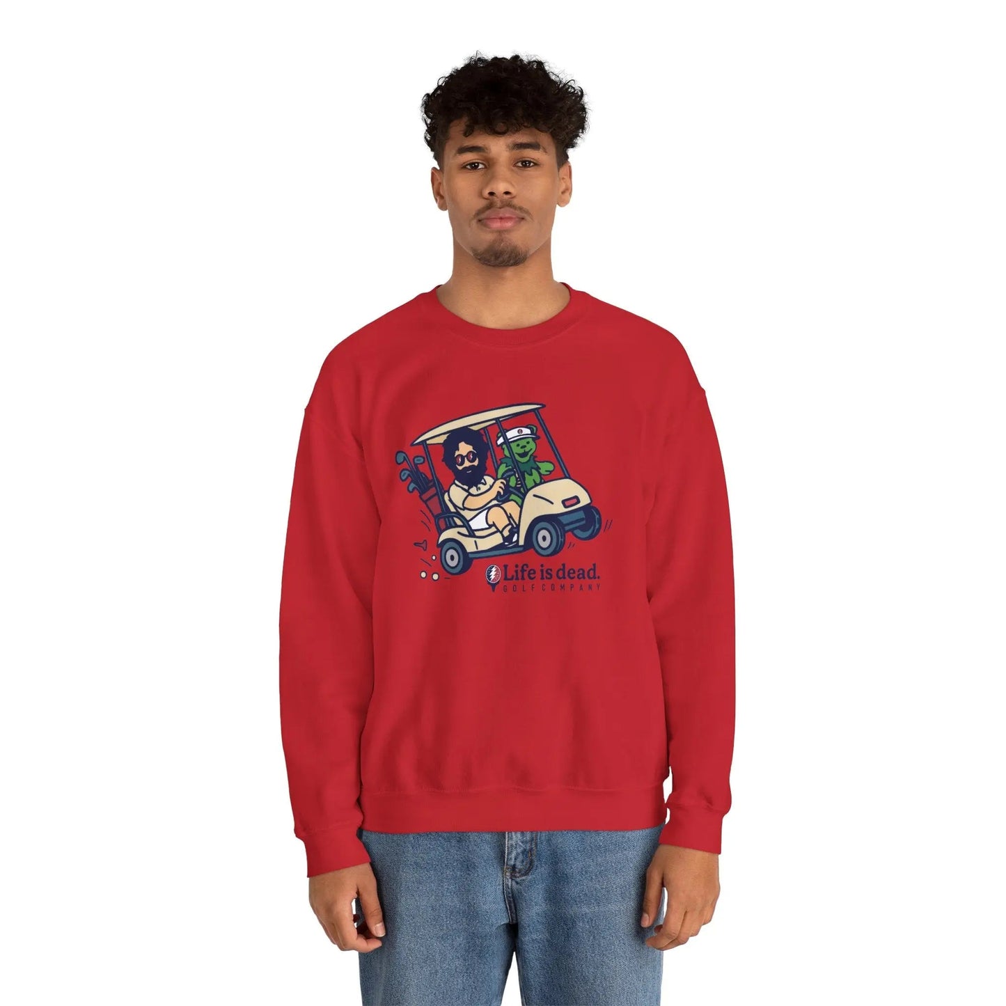 Life is dead. Crewneck Sweatshirt Unisex Heavy Blend Crewneck Sweatshirt Gildan