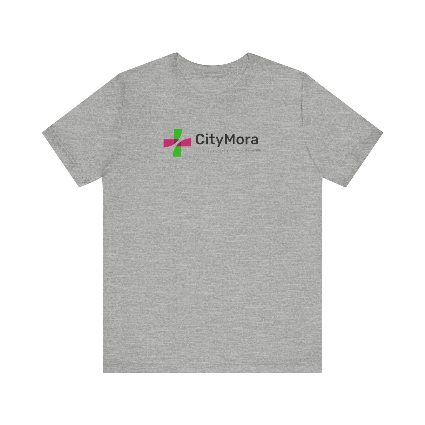 Casual Unisex Tee - 'CityMora' Motivational Short Sleeve Shirt