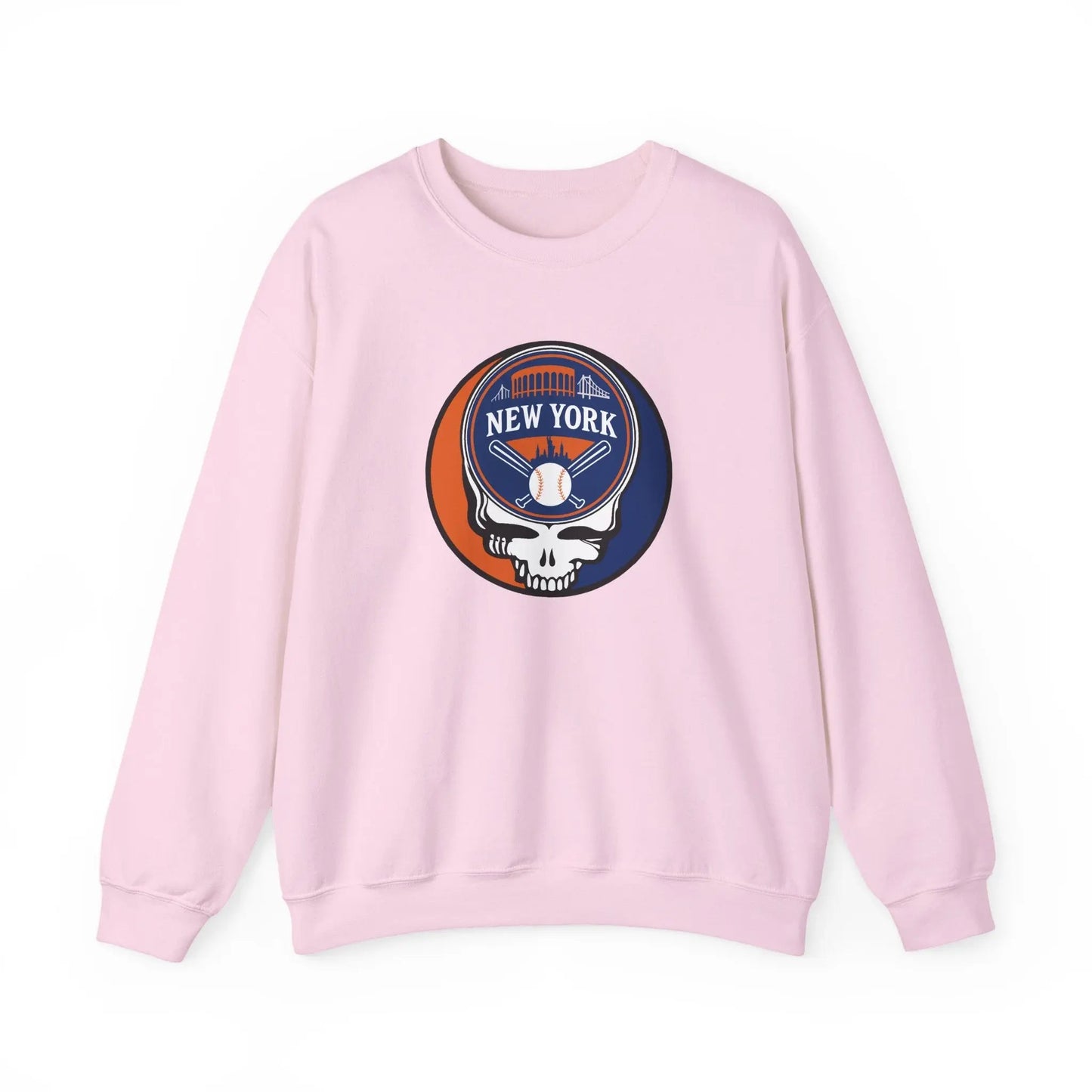 Grateful Dead Stealie Crewneck Sweatshirt Unisex Heavy Blend MLB The Ballpark Collection