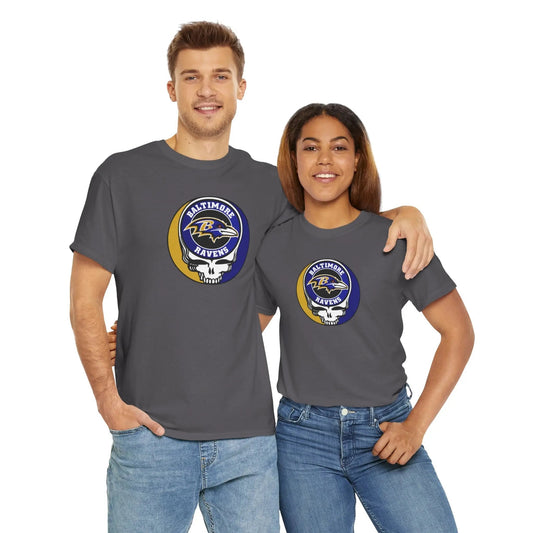 Baltimore Ravens Grateful Dead T-Shirt Steal Your Face Artwork