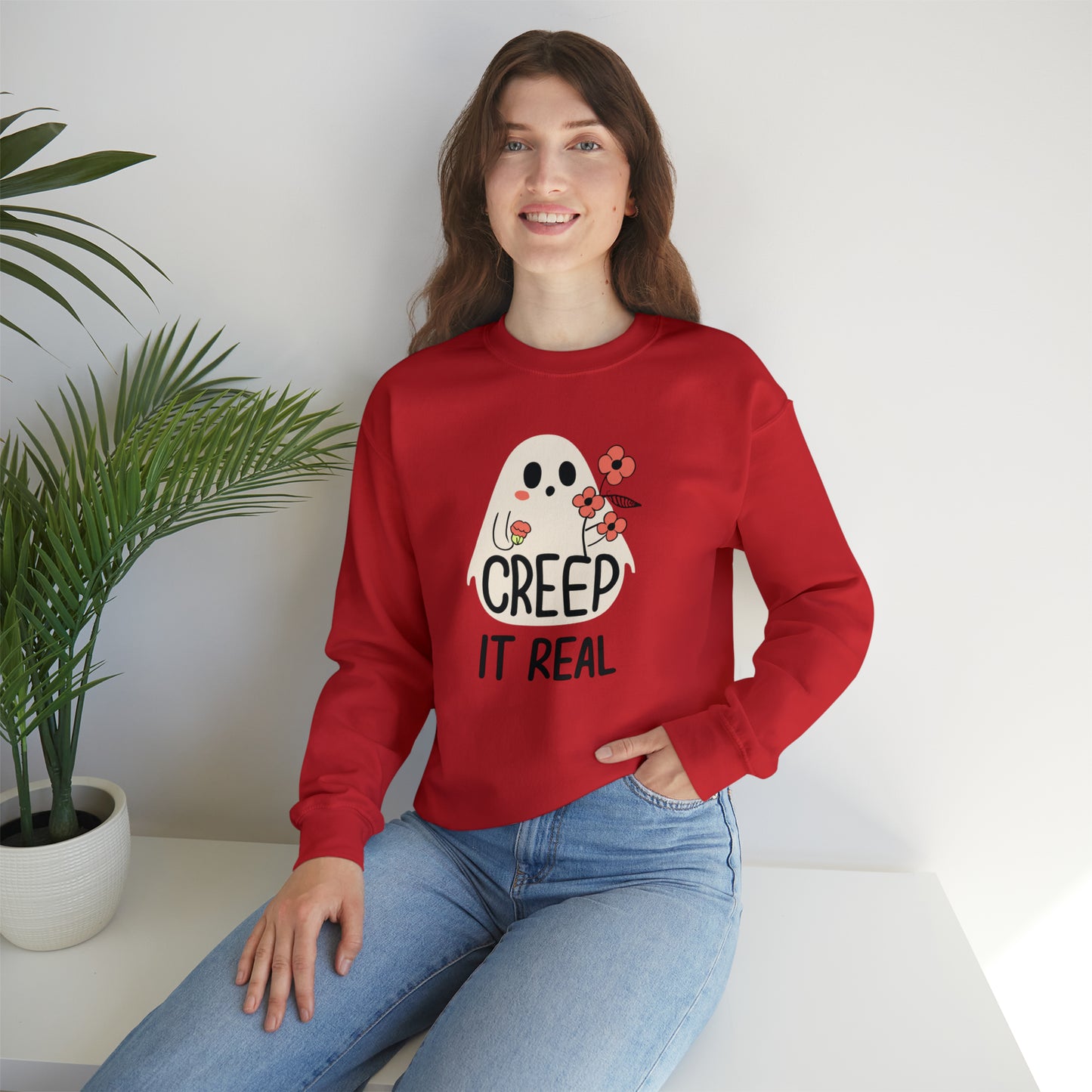 Creep It Real Spooky Sweatshirt, Spooky Season Halloween Sweatshirt, Halloween Costume, Spooky Sweatshirt, Halloween Gifts