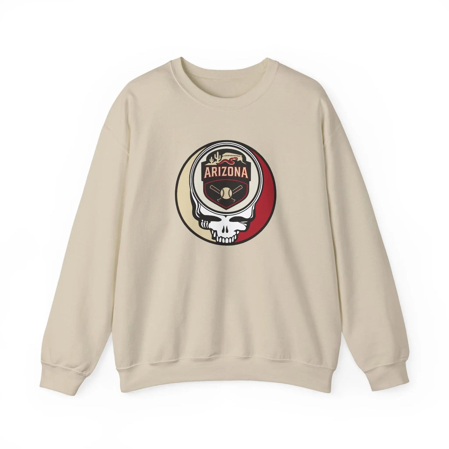 Grateful Dead Stealie Arizona Baseball Edition Crewneck Sweatshirt MLB