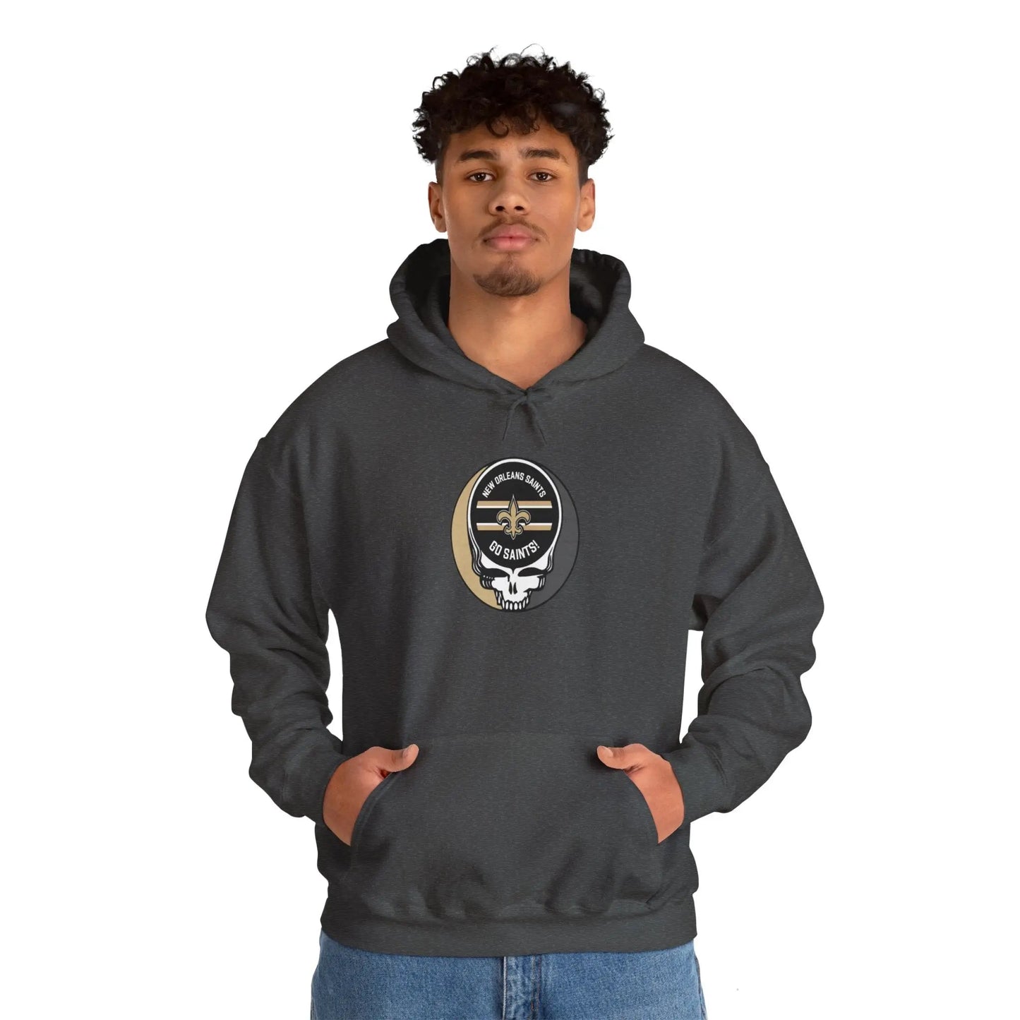 New Orleans Saints Grateful Dead Hooded Sweatshirt The Gridiron Collection