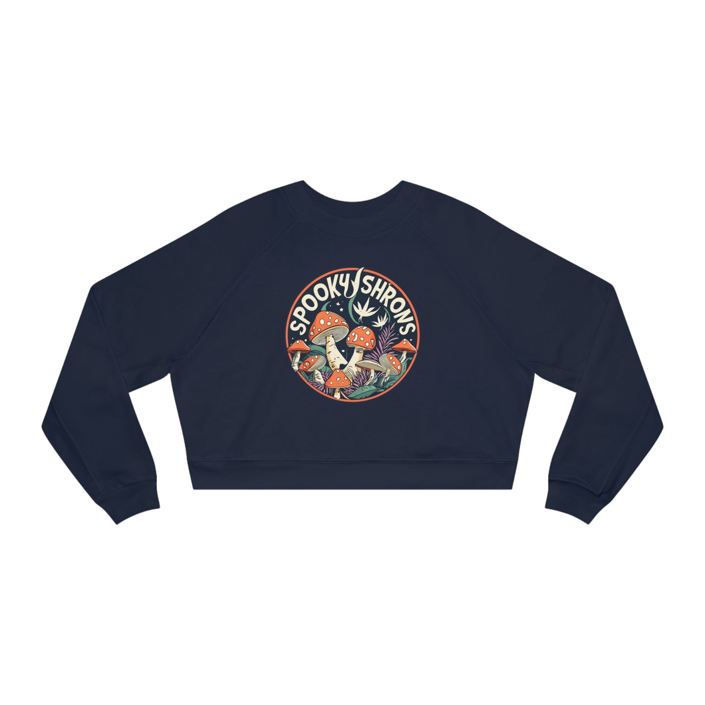 Spooky Shrooms Fungi Frights Sweatshirt, Unique Mushroom Costume & Spooky Season Halloween Sweatshirt