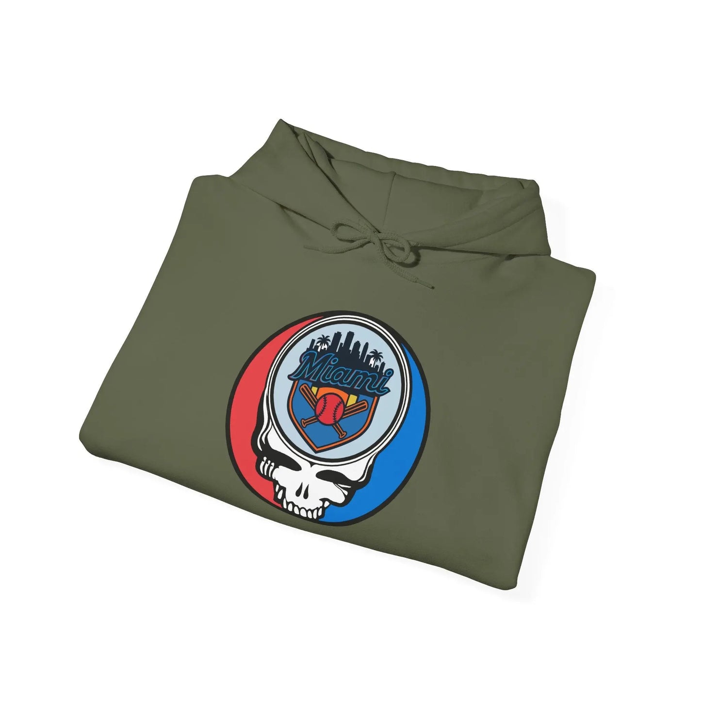 Miami Marlins Grateful Dead Unisex Heavy Blend Hoodie The Ballpark Collection