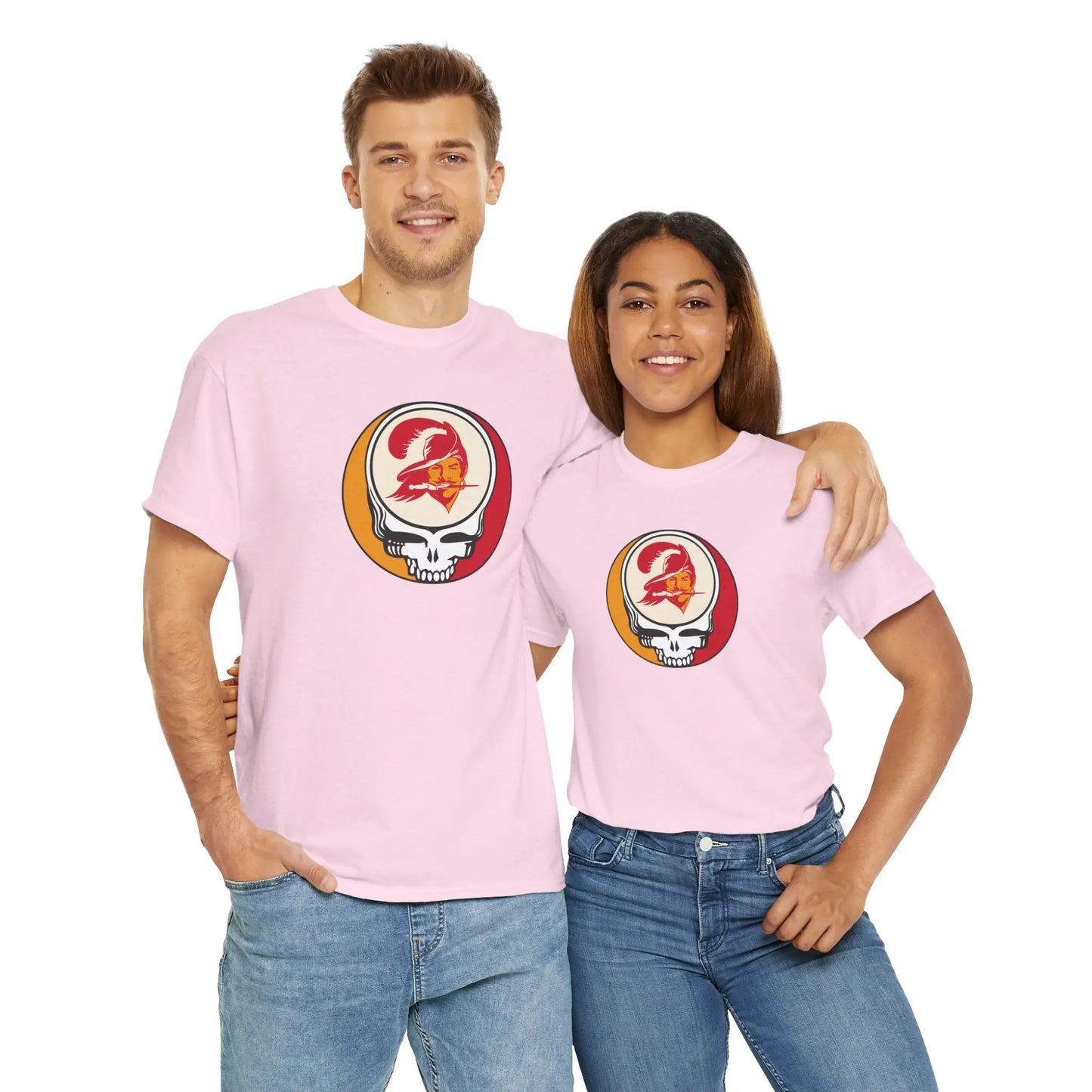Tampa Bay Bucaneers Grateful Dead Steal Your Face T-Shirt The Gridiron Collection