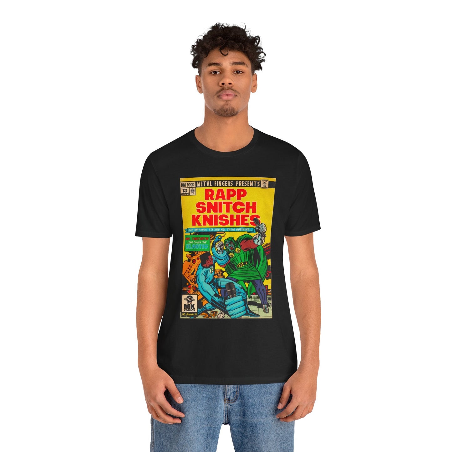 Rapp Snitch Knishes Comic Book Art - Unisex Jersey Short Sleeve Tee