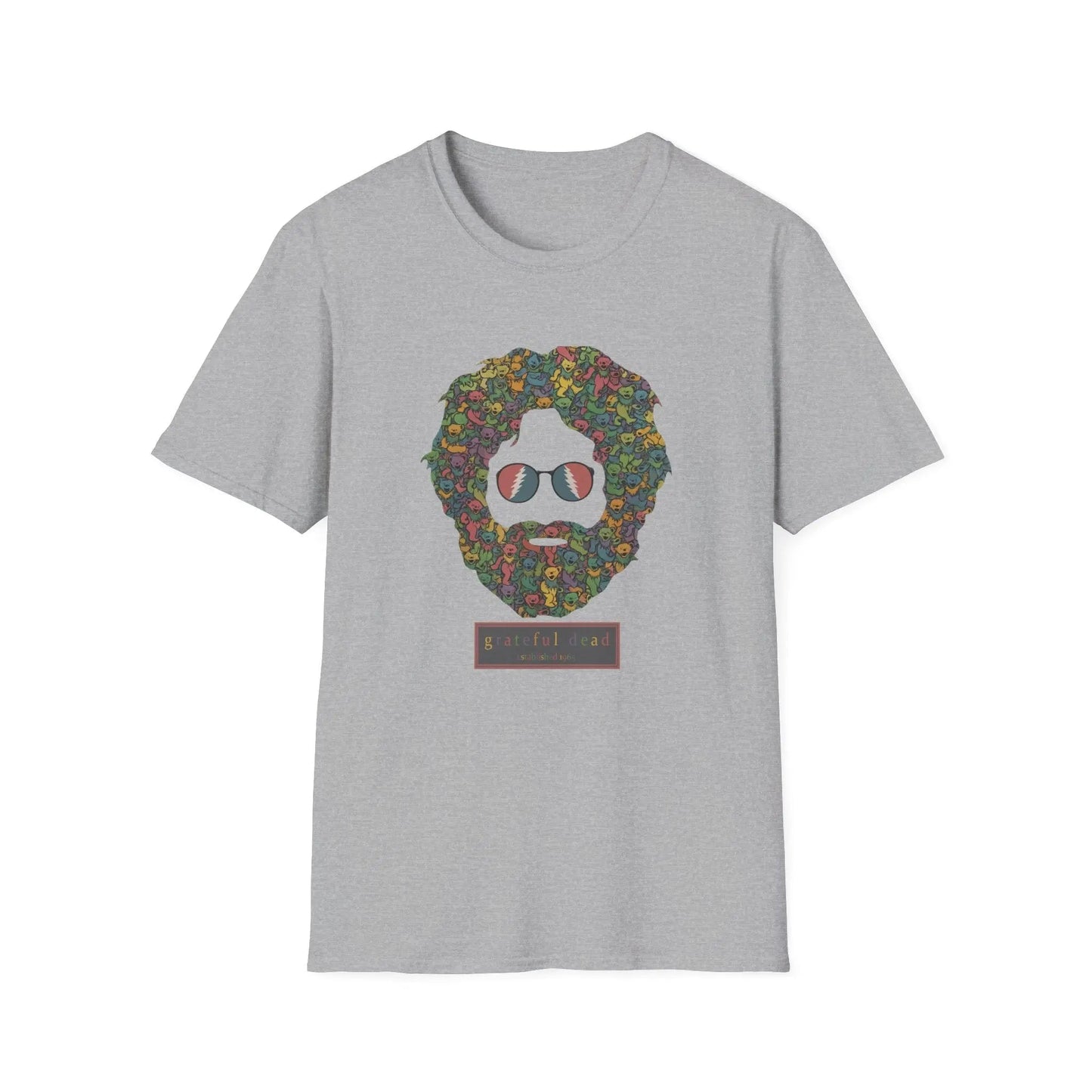 Jerry Garcia Dancing Bears Face Soft TShirt Vineyard Collection Grateful Dead