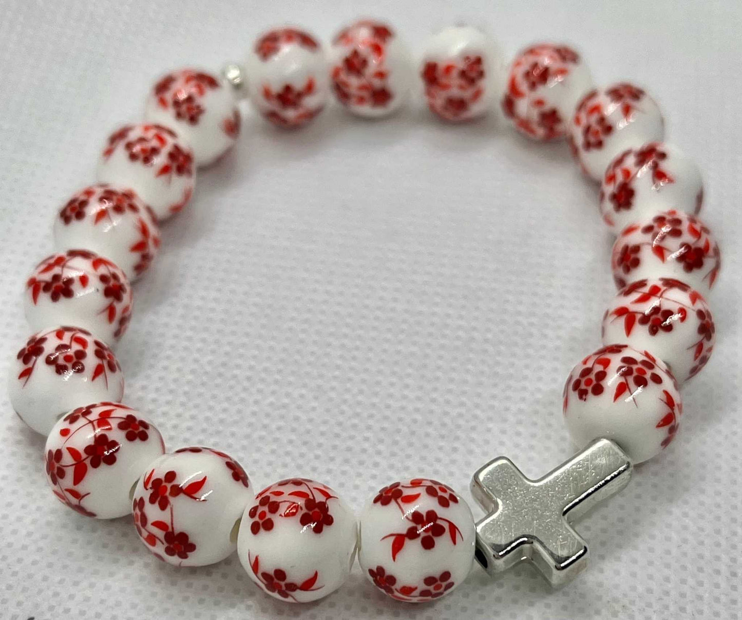 Faith-Inspired Cross Bead Bracelet Collection Jewelry