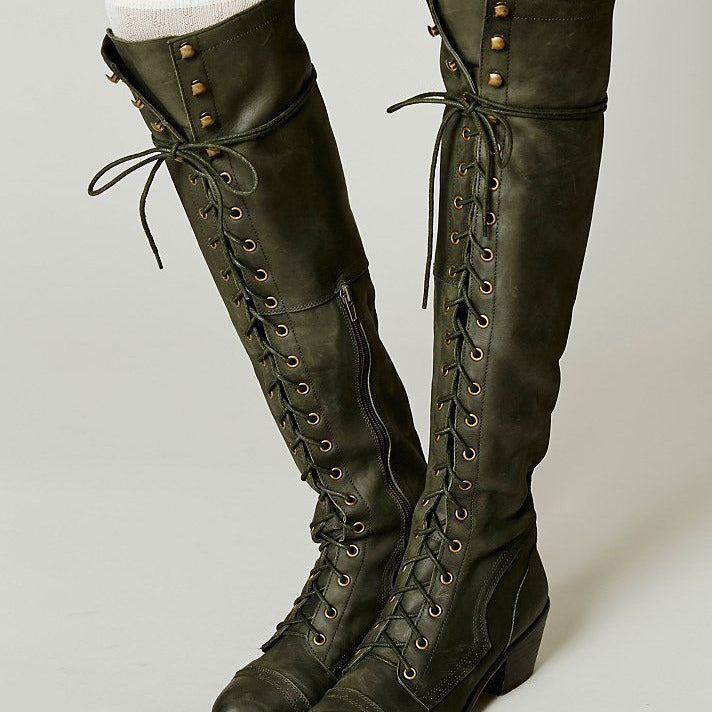 Women’s Round Toe Over-the-Knee Tall Winter Boots