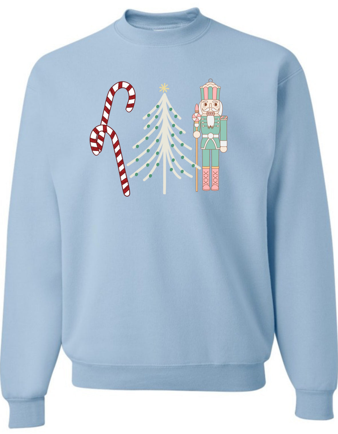 Holiday Graphic Crewneck Soft Winter Sweatshirt Jerzees