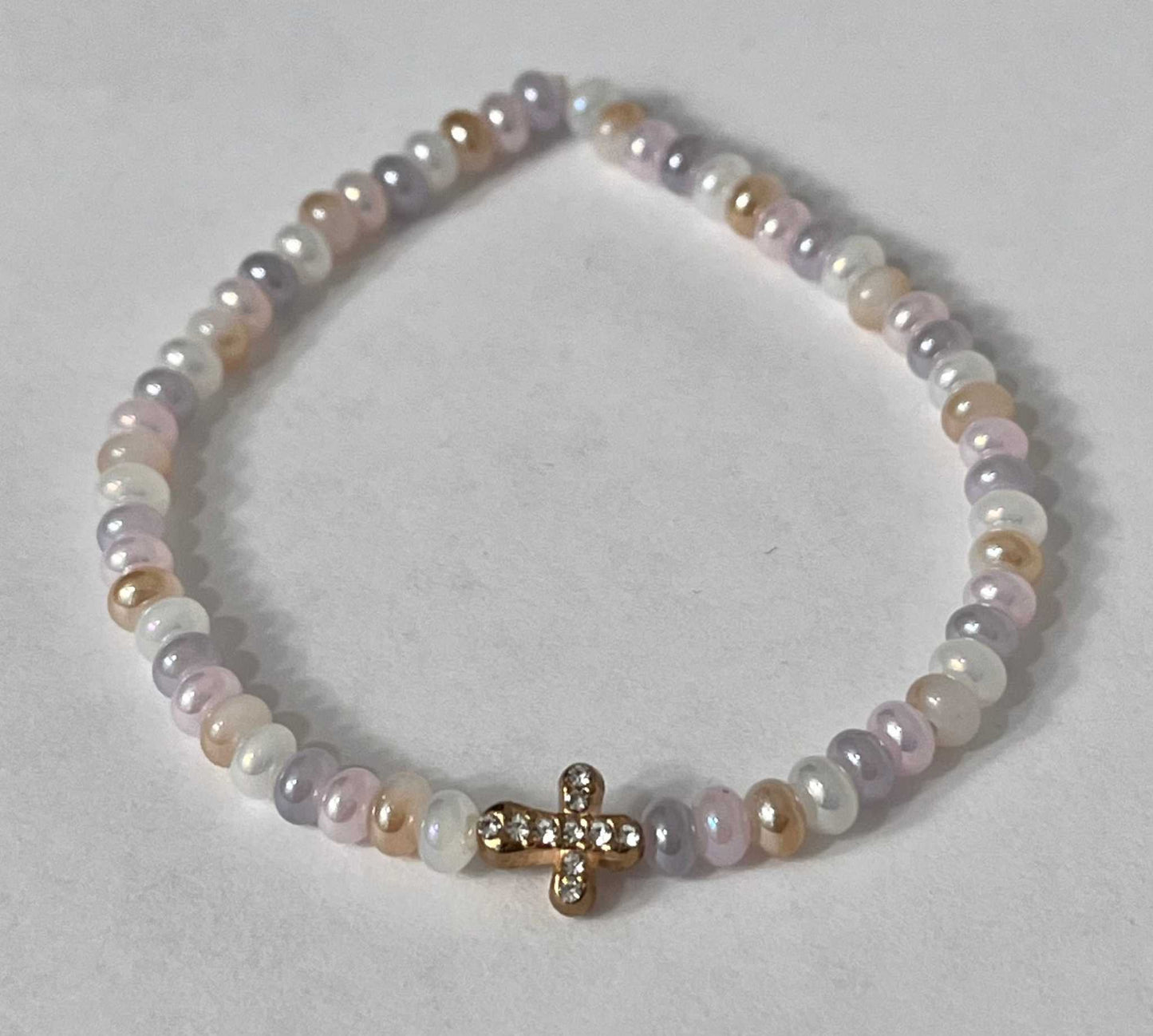 Bead Bracelet with Freshwater Shell & Pearl Beads