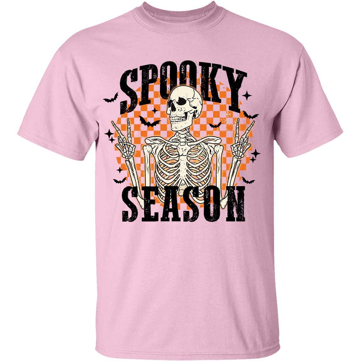 Spooky Season Retro Skull Smiley Face Halloween Shirt, Trendy Halloween Shirt 776V2