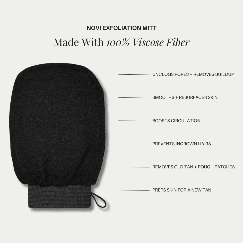 Plant-Based Exfoliation Mitt Double-Sided Exfoliating Mitt Novi