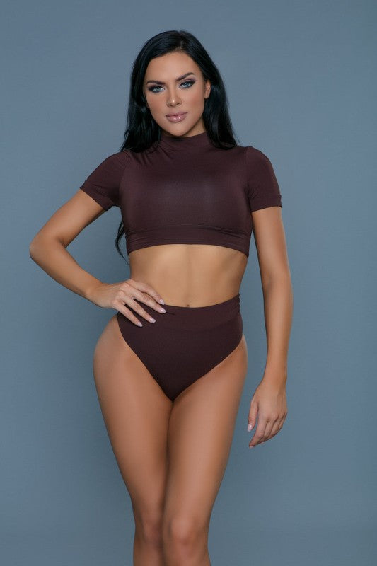 Rio Set Crop Top and High Waist Brazilian Bikini The Diamond Empire LLC