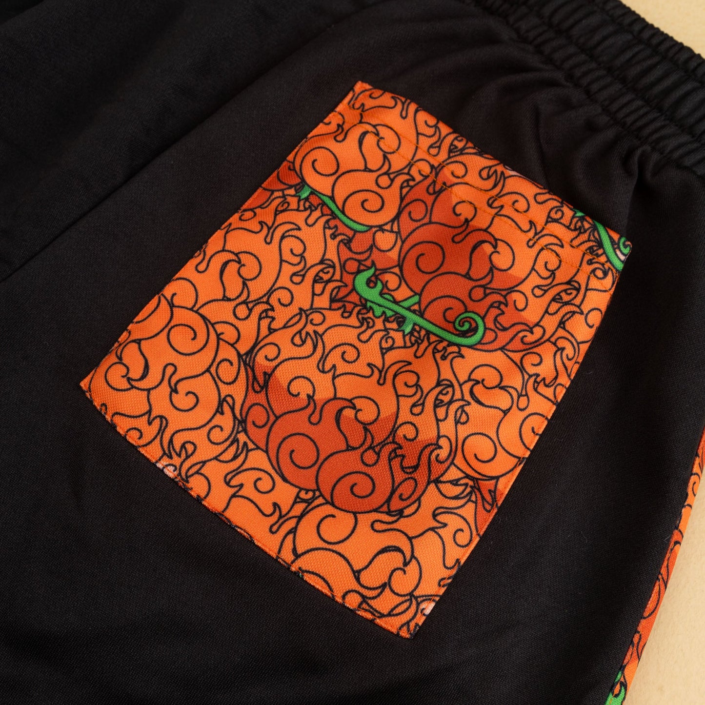 Flame Flame Polyester French Terry Sweatshirt with Zipped Side Pockets