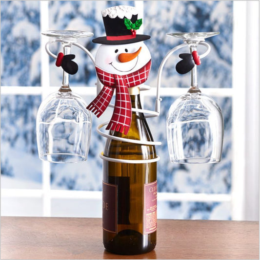 Christmas Snowman Red Wine Stick Wine Bottle Holder
