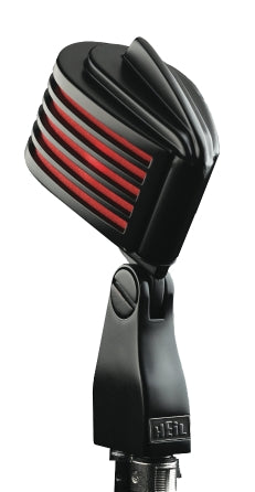 Fine Dynamic Red LED Retro Style Microphone Black Body Heil Sound
