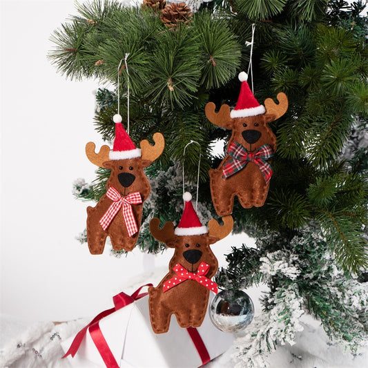 Reindeer Shape Pendant Cute Fashion Christmas Decoration
