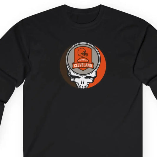 Grateful Dead Ultra-Cotton Long Sleeve Tee Cleveland Browns The Gridiron Collection