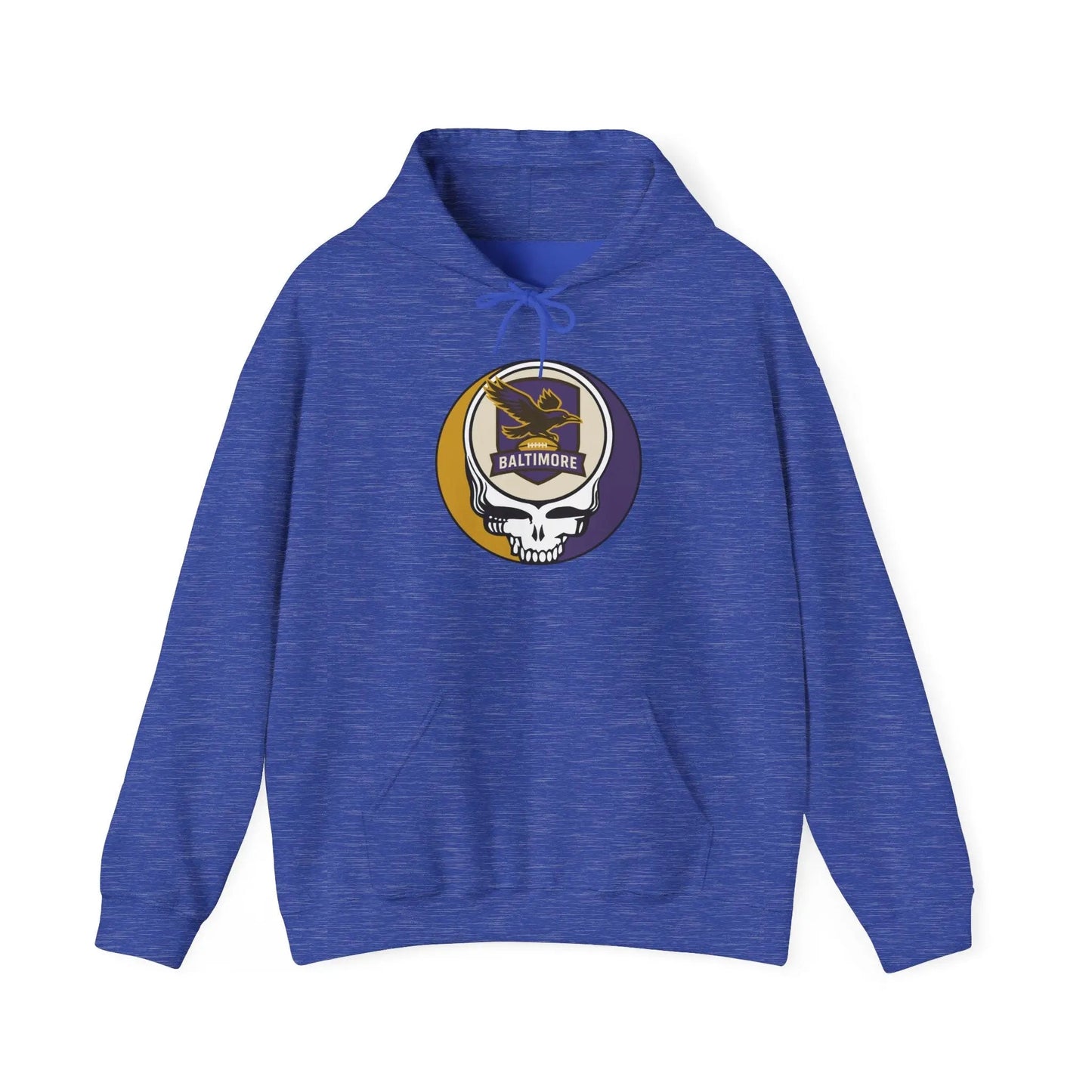 Baltimore Ravens Stealie Grateful Dead Hooded Sweatshirt The Gridiron Collection