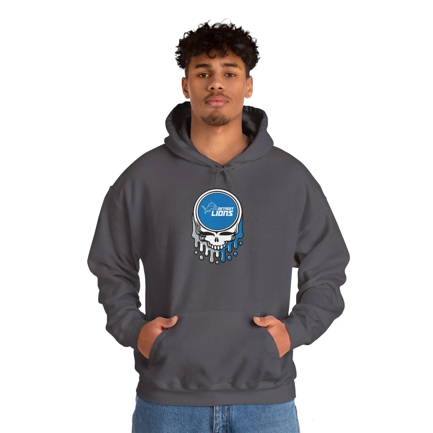 Detroit Lions Grateful Dead Hooded Sweatshirt The Gridiron Collection