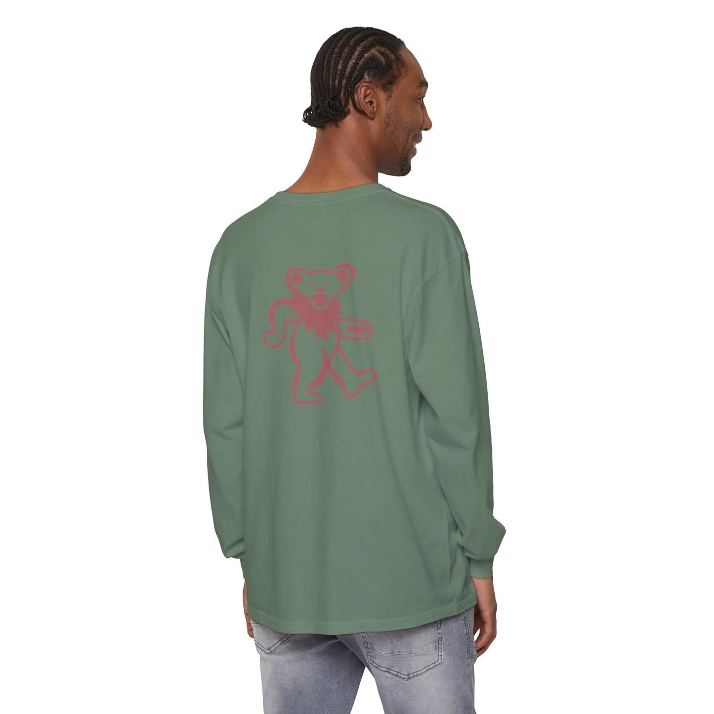 Grateful Dead Dancing Bear Garment-dyed Long Sleeve T-Shirt