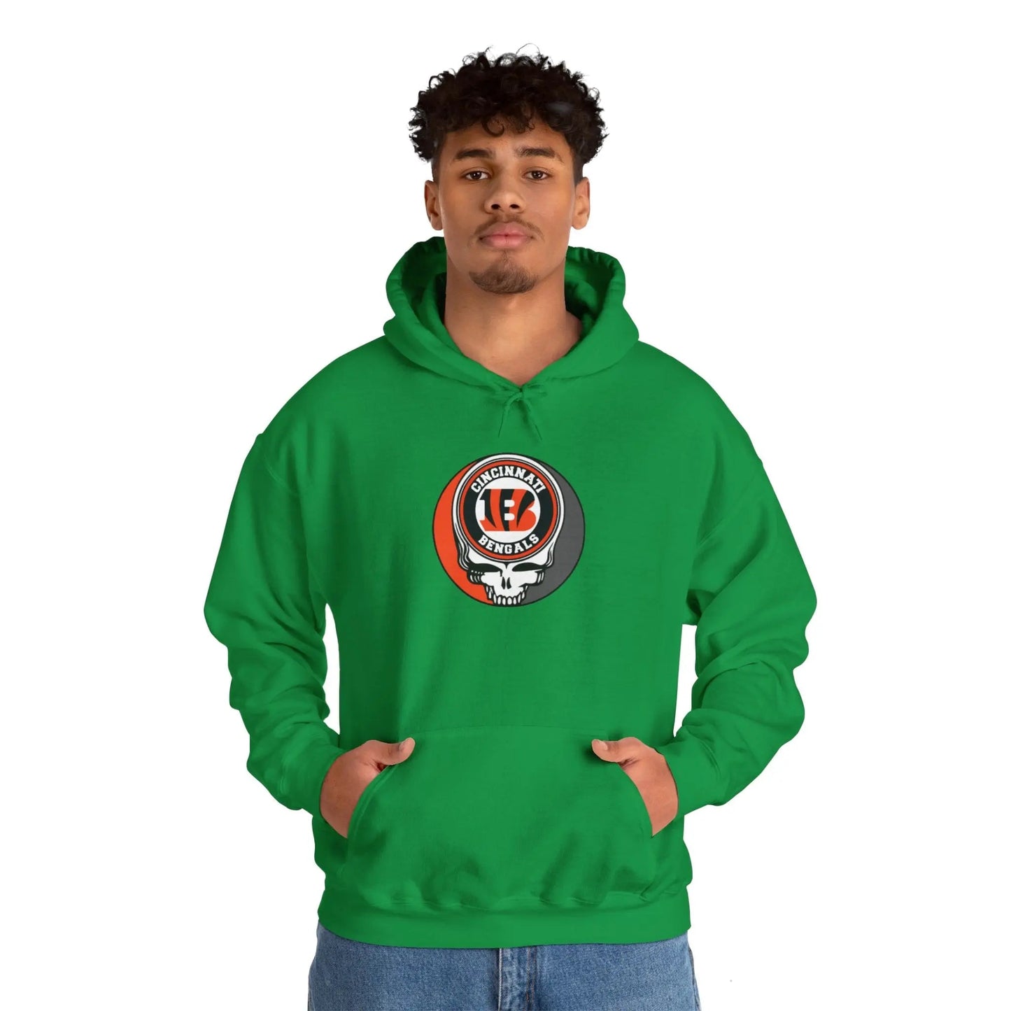 Gridiron Collection Cincinnati Bengals Grateful Dead Steal Your Face Unisex Hoodie