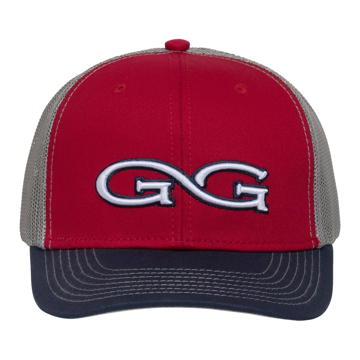 Red Cap | TriColor | Glacier MeshBack