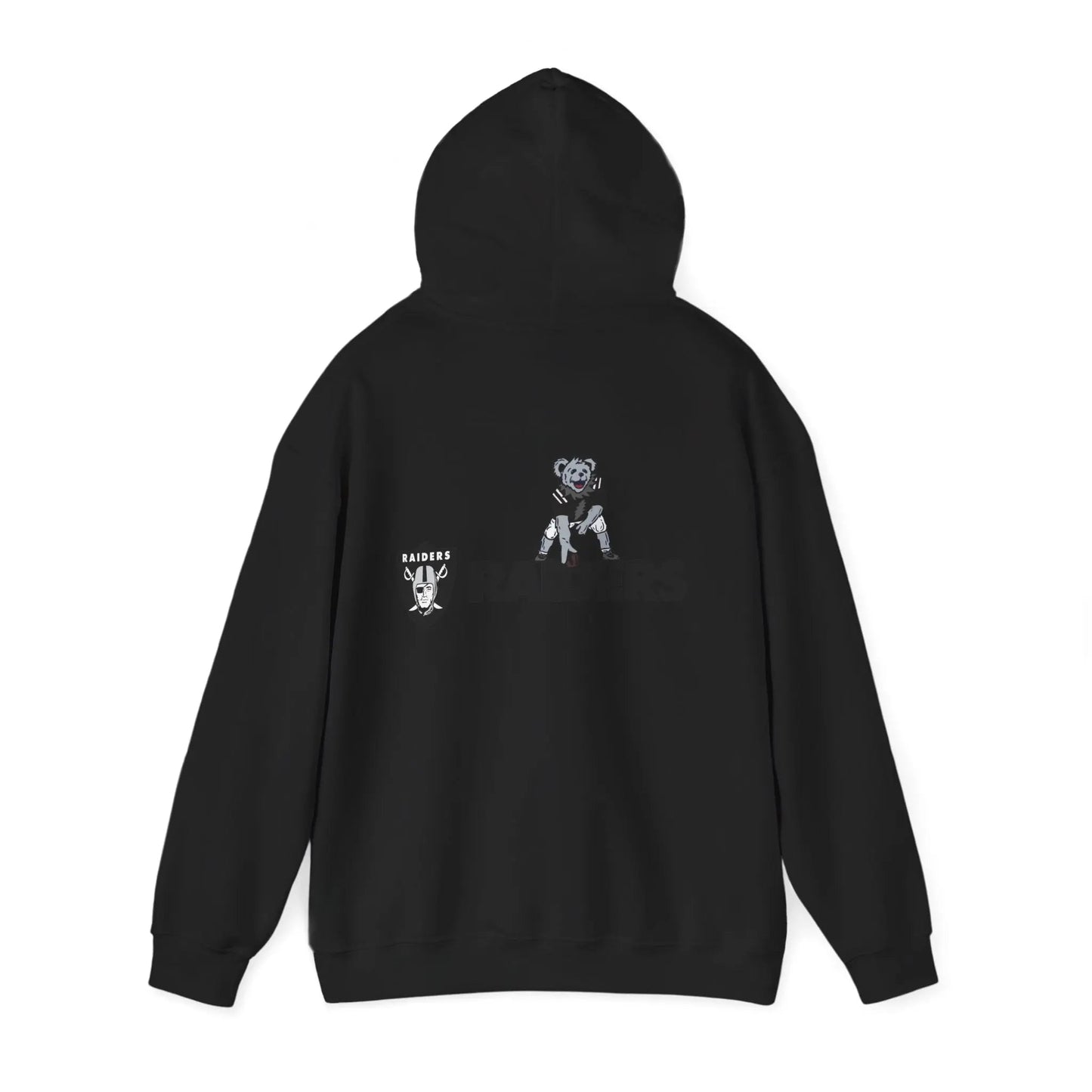 Las Vegas Raiders Dancing Bear Two-Sided Unisex Hoodie The Gridiron Collection
