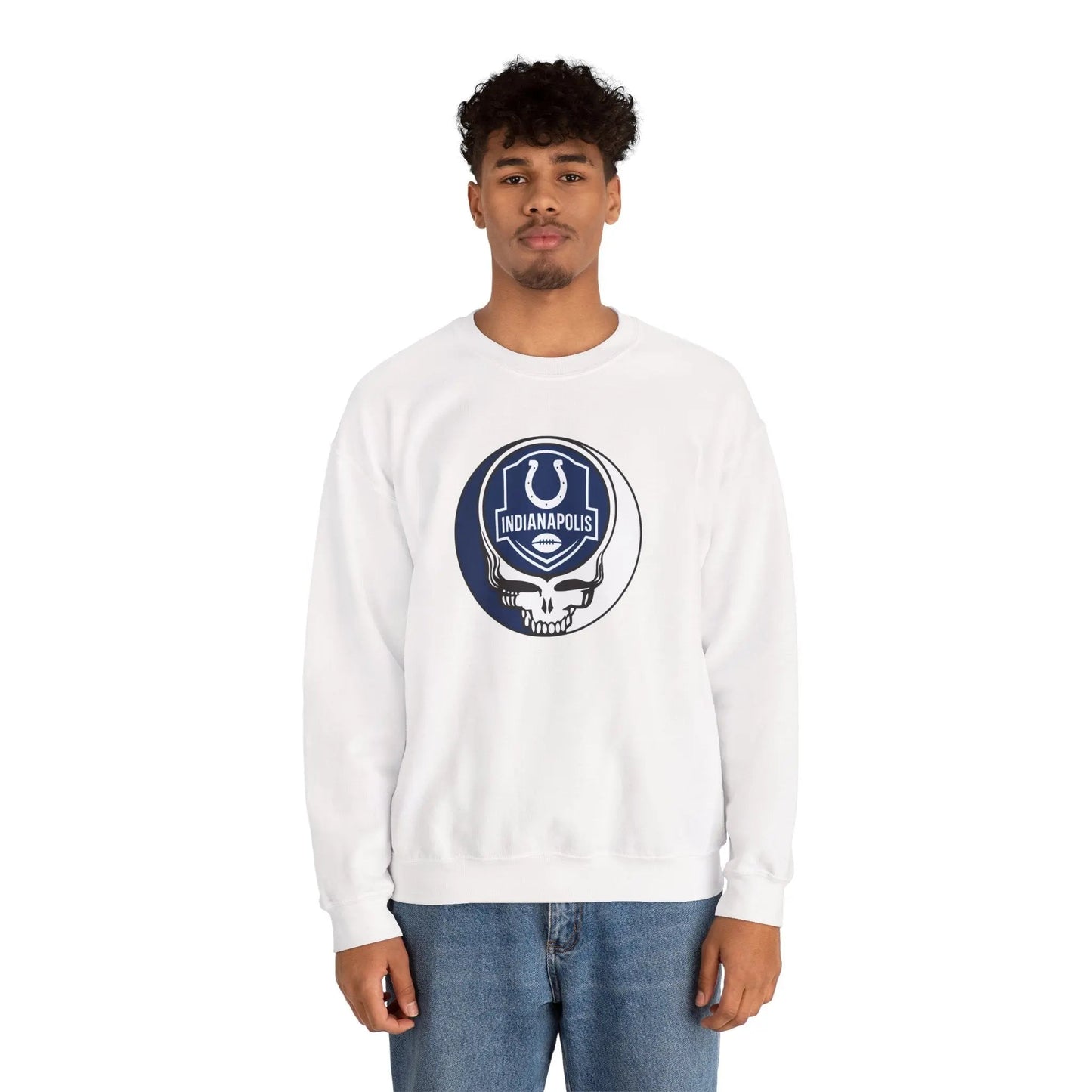 Gridiron Collection Indianapolis Colts Stealie Grateful Dead Crewneck Sweatshirt NFL