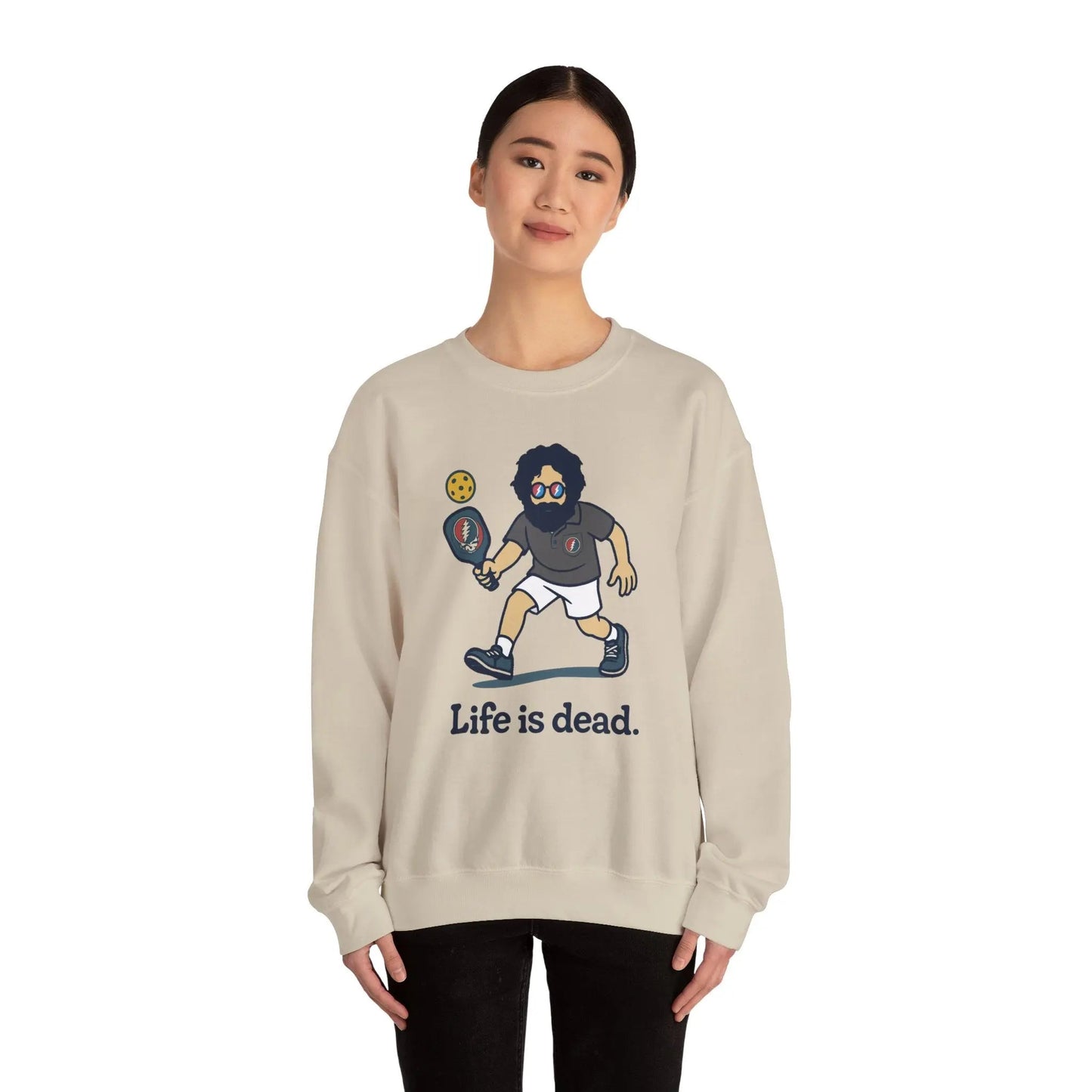 Jerry's in A Pickle | Life is dead. Crewneck Sweatshirt