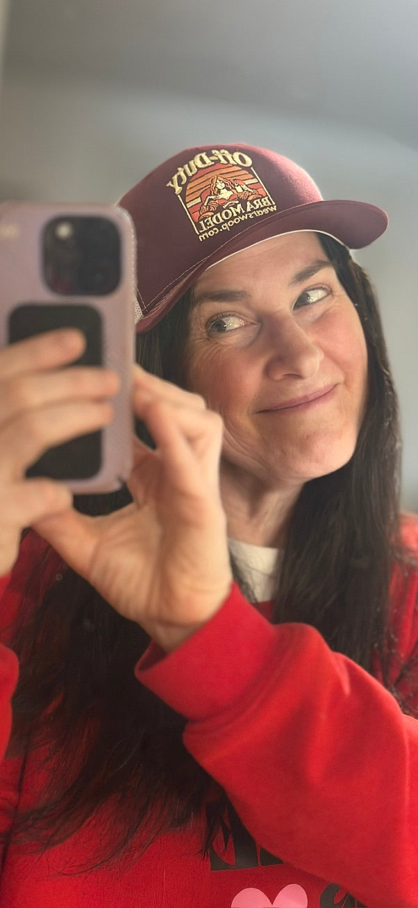 Off Duty Bra Model Trucker Hat