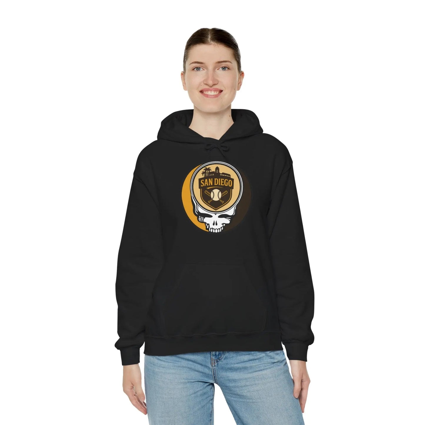 San Diego Baseball Edition Stealie Grateful Dead Unisex Heavy Blend Hoodie MLB