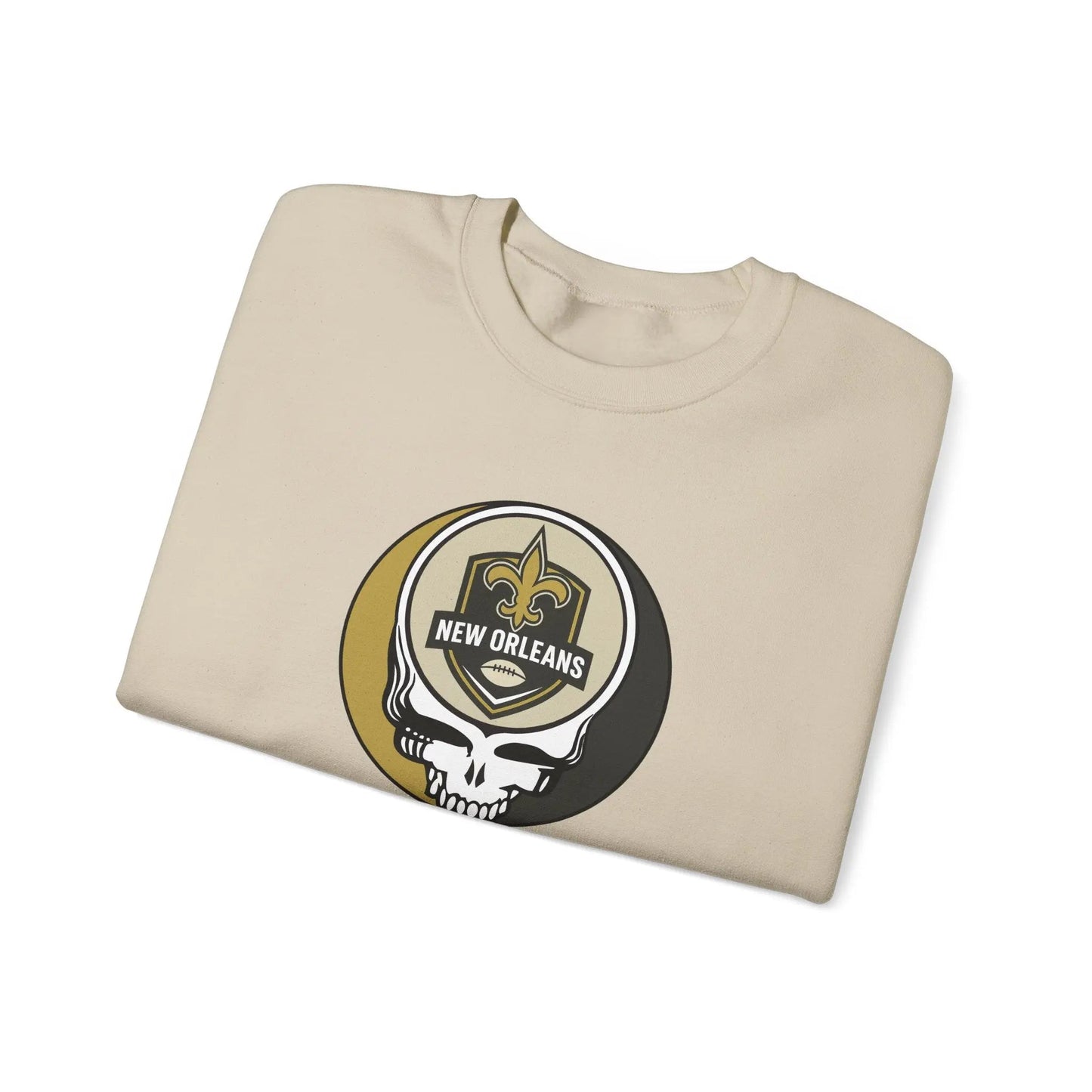 New Orleans Saints Grateful Dead Stealie Crewneck Sweatshirt Heavy Blend