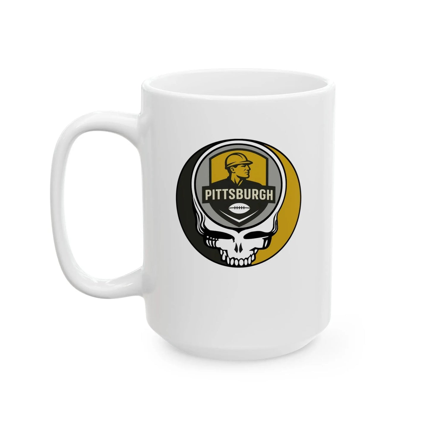 Gridiron Collection Stealie Ceramic Coffee Mug Pittsburgh Steelers