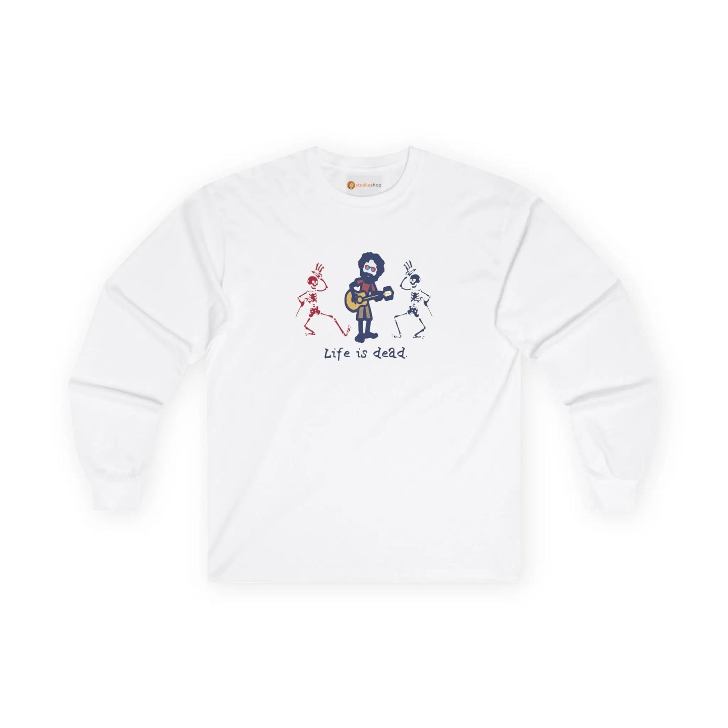 Grateful Dead Long Sleeve Tee Ultra-Cotton Life is Dead Jerry and His Friends