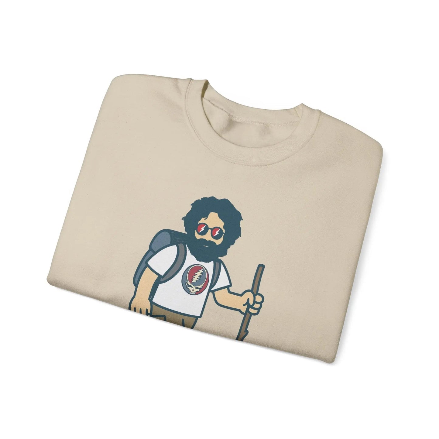 Life is dead. Crewneck Sweatshirt Unisex Heavy Blend Hikin' Jerry