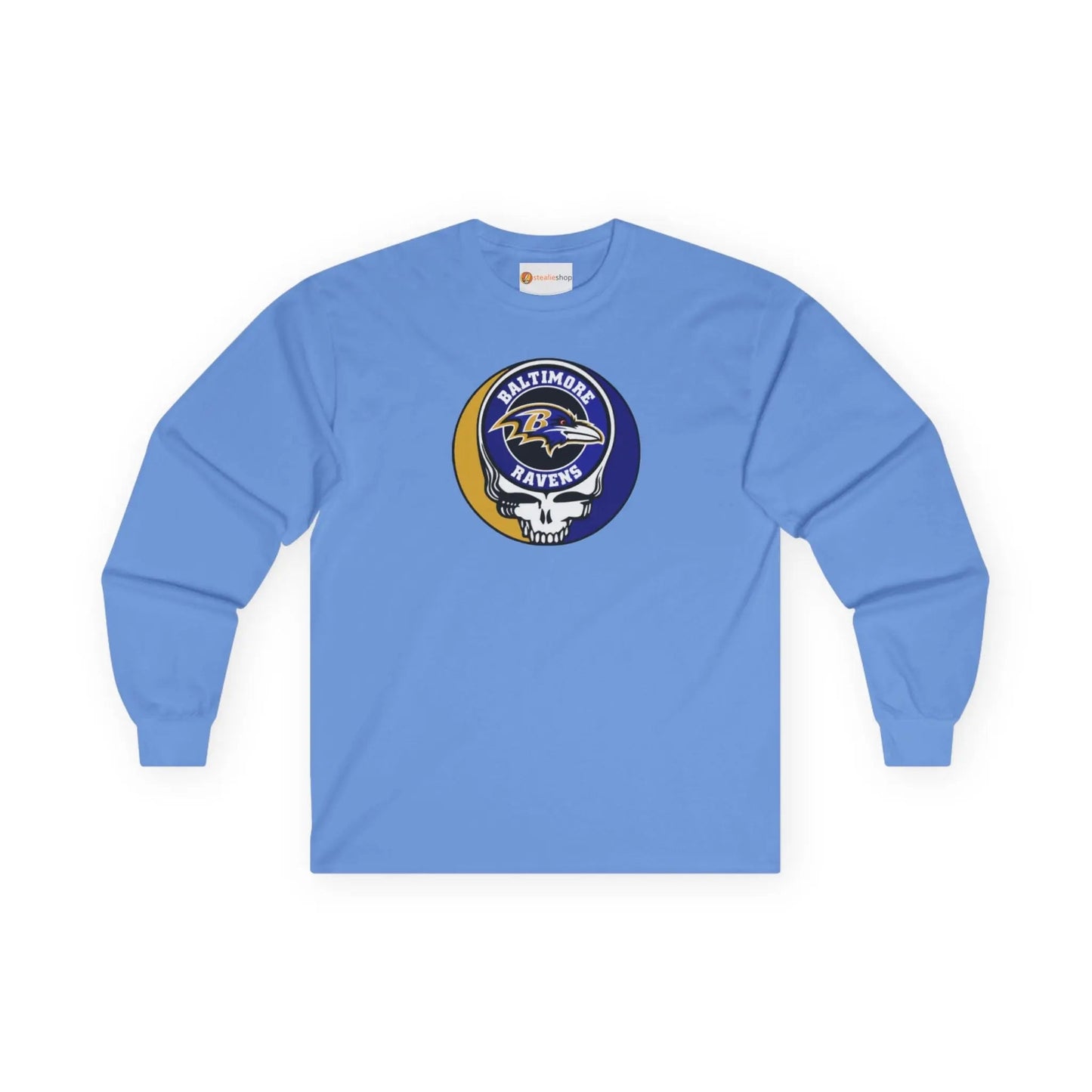 Baltimore Ravens Grateful Dead Long Sleeve Ultra-Cotton Tee The Gridiron Collection