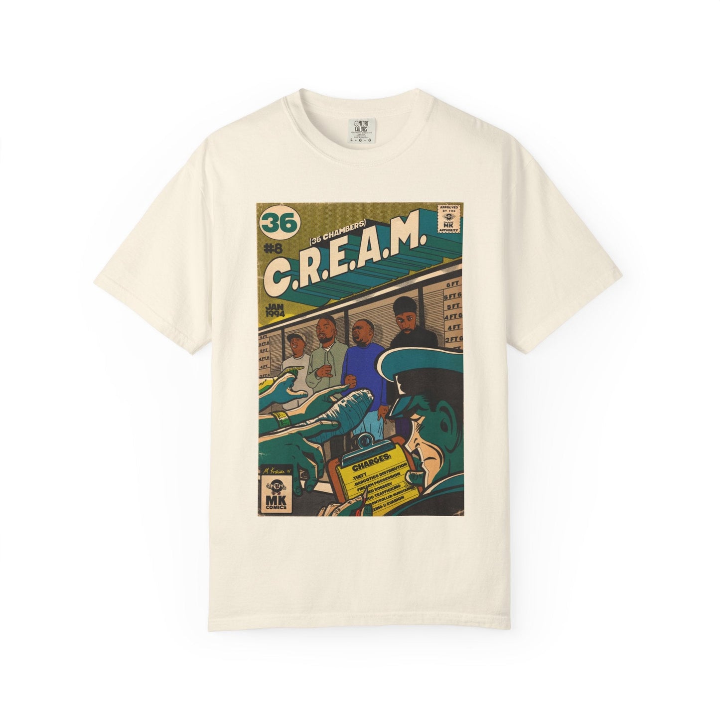 C.R.E.A.M Unisex Comfort Colors T-shirt Ring-Spun Cotton